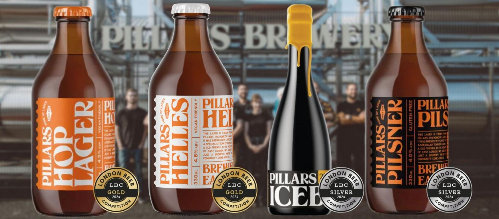 Photo for: Pillars Brewery: Gold & Silver Award Winners at the London Beer Competition