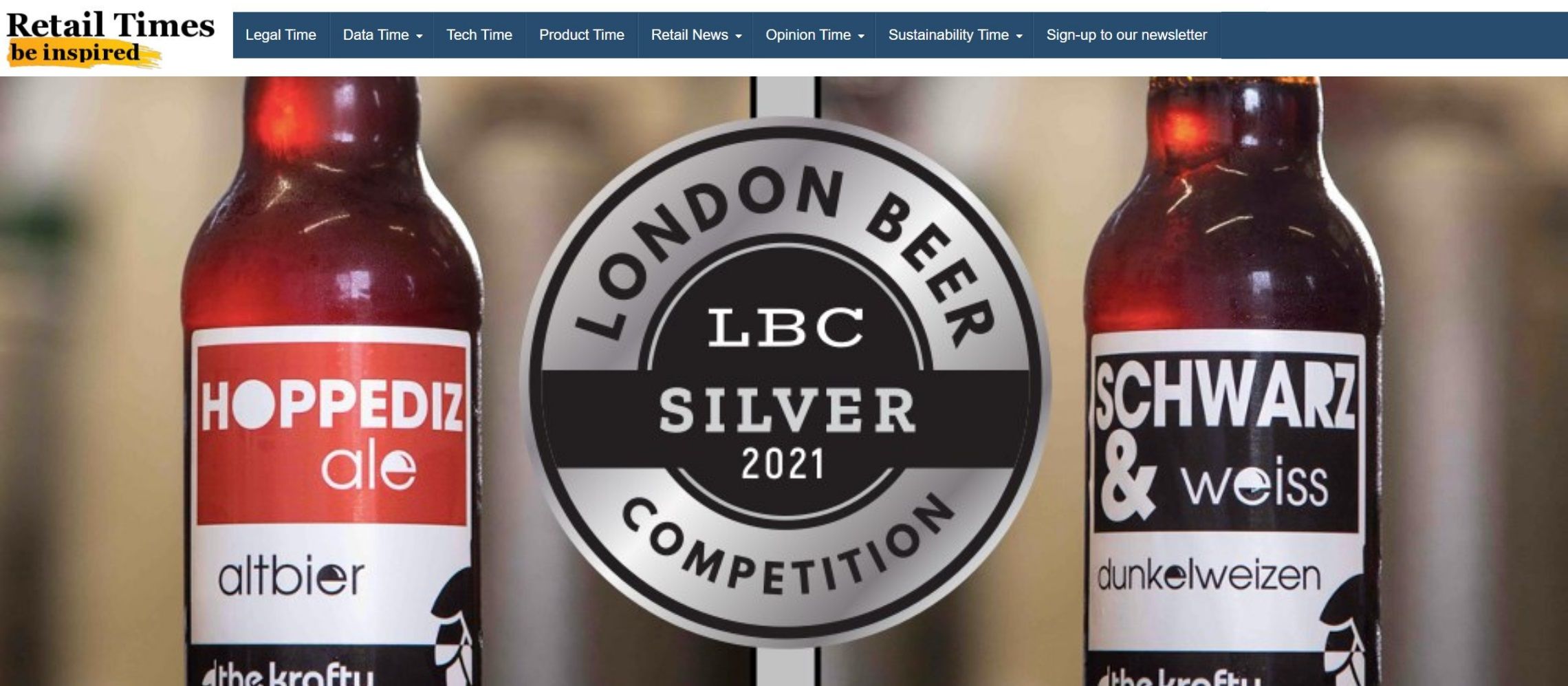 Photo for: Silver Medals for Krafty Braumeister at the 4th Annual London Beer Competition 2021