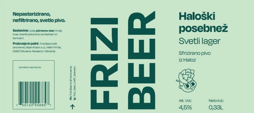Logo for: Frizi Beer - Svetli Haloški Posebnež