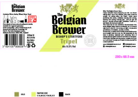 Logo for: The Belgian Brewer Tripel
