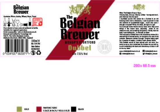 Logo for: The Belgian Brewer Dubbel