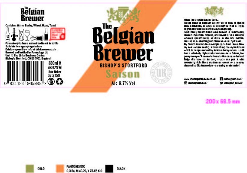Photo for: The Belgian Brewer Saison